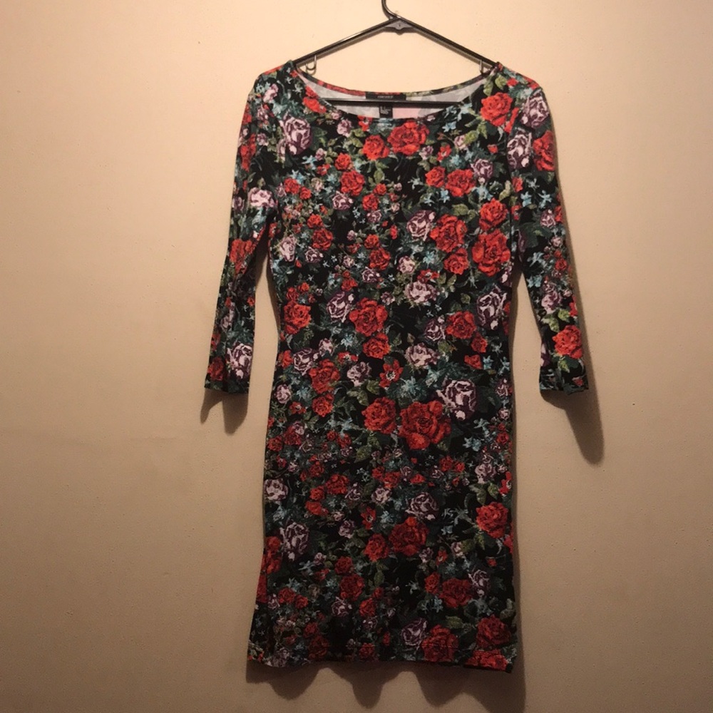 Body con dress floral